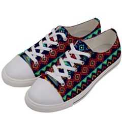 Pattern Tribal Style Women s Low Top Canvas Sneakers by Wegoenart