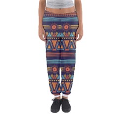 Bohemian Ethnic Seamless Pattern With Tribal Stripes Women s Jogger Sweatpants by Wegoenart