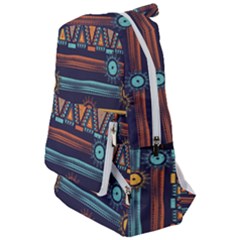 Bohemian Ethnic Seamless Pattern With Tribal Stripes Travelers  Backpack by Wegoenart