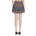 Bohemian Ethnic Seamless Pattern With Tribal Stripes Pleated Mini Skirt View2