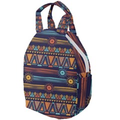 Bohemian Ethnic Seamless Pattern With Tribal Stripes Travel Backpacks by Wegoenart