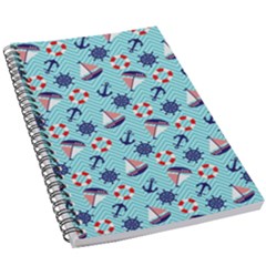 Seamless Pattern Nautical Theme 5 5  X 8 5  Notebook by Wegoenart