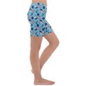 Seamless Pattern Nautical Theme Kids  Lightweight Velour Capri Yoga Leggings View3