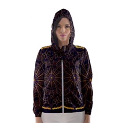 Luxury Mandala Background Women s Hooded Windbreaker