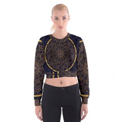 Luxury Mandala Background Cropped Sweatshirt