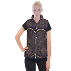 Luxury Mandala Background Women s Button Up Vest