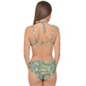 Light Colors Ethnic Decorative Pattern Batik Double Strap Halter Bikini Set View2