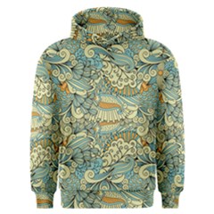 Light Colors Ethnic Decorative Pattern Batik Men s Overhead Hoodie