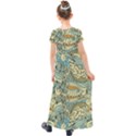 Light Colors Ethnic Decorative Pattern Batik Kids  Short Sleeve Maxi Dress View2