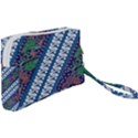 Indonesian Combination Batik With Dominant Blue Color Wristlet Pouch Bag (Small) View2