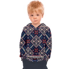 Ukrainian Folk Seamless Pattern Ornament Kids  Overhead Hoodie