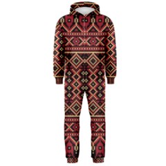 Illustration Ukrainian Folk Seamless Pattern Ornament Hooded Jumpsuit (men)  by Wegoenart