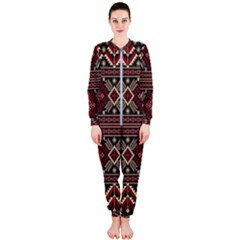 Ukrainian Folk Seamless Pattern Ornament Onepiece Jumpsuit (ladies) 