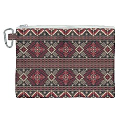 Ukrainian Folk Seamless Pattern Ornament Canvas Cosmetic Bag (xl)