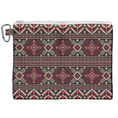 Ukrainian Folk Seamless Pattern Ornament Canvas Cosmetic Bag (xxl)