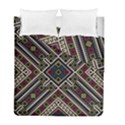 Zentangle Style Geometric Ornament Pattern Duvet Cover Double Side (Full/ Double Size) View1