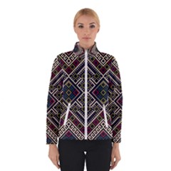 Zentangle Style Geometric Ornament Pattern Winter Jacket