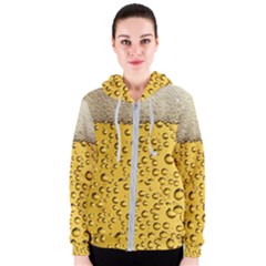 Beer Bubbles Women s Zipper Hoodie