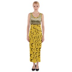 Beer Bubbles Fitted Maxi Dress