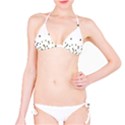 Multicolor Leaves Motif Pattern Print Classic Bikini Set View1