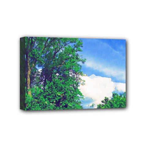 The Deep Blue Sky Mini Canvas 6  X 4  (stretched) by Fractalsandkaleidoscopes