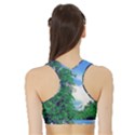 The Deep Blue Sky Sports Bra with Border View2