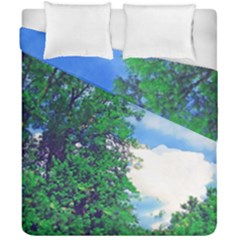 The Deep Blue Sky Duvet Cover Double Side (california King Size) by Fractalsandkaleidoscopes