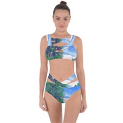 The Deep Blue Sky Bandaged Up Bikini Set  by Fractalsandkaleidoscopes