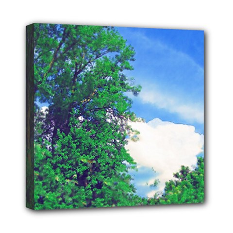 The Deep Blue Sky Mini Canvas 8  X 8  (stretched) by Fractalsandkaleidoscopes