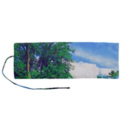 The Deep Blue Sky Roll Up Canvas Pencil Holder (m) by Fractalsandkaleidoscopes