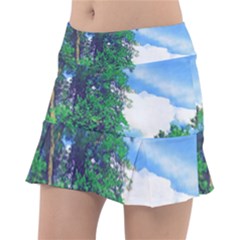 The Deep Blue Sky Tennis Skorts by Fractalsandkaleidoscopes