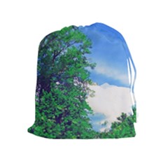 The Deep Blue Sky Drawstring Pouch (xl) by Fractalsandkaleidoscopes