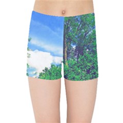 The Deep Blue Sky Kids  Sports Shorts by Fractalsandkaleidoscopes