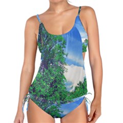 The Deep Blue Sky Tankini Set by Fractalsandkaleidoscopes