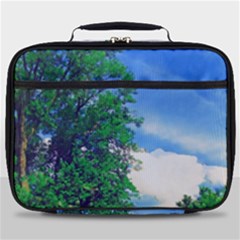 The Deep Blue Sky Full Print Lunch Bag by Fractalsandkaleidoscopes