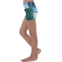 The Deep Blue Sky Kids  Lightweight Velour Yoga Shorts View2