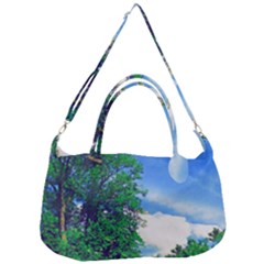 The Deep Blue Sky Removal Strap Handbag by Fractalsandkaleidoscopes