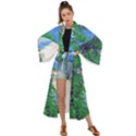 The Deep Blue Sky Maxi Kimono View1