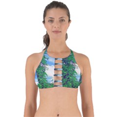 The Deep Blue Sky Perfectly Cut Out Bikini Top by Fractalsandkaleidoscopes