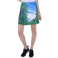 The Deep Blue Sky Tennis Skirt