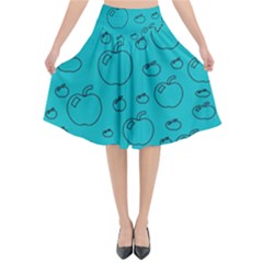 Small Apples And Big Apples Flared Midi Skirt by pepitasart