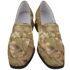 Sakura Flowers, Imperial Palace Park, Tokyo, Japan Women s Chunky Heel Loafers by dflcprintsclothing