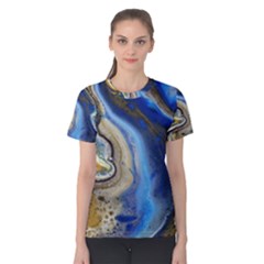 Peinture Acrylique Bleu Women s Cotton Tee