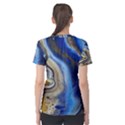 Peinture Acrylique Bleu Women s Cotton Tee View2