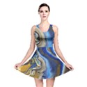 Peinture Acrylique Bleu Reversible Skater Dress View1