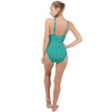 Sakura In Yellow And Colors From The Sea High Neck One Piece Swimsuit View2