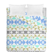 Multicolored Geometric Pattern Duvet Cover Double Side (full/ Double Size) by dflcprintsclothing