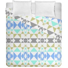 Multicolored Geometric Pattern Duvet Cover Double Side (california King Size)