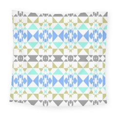 Multicolored Geometric Pattern Square Tapestry (large) by dflcprintsclothing