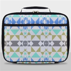 Multicolored Geometric Pattern Full Print Lunch Bag by dflcprintsclothing